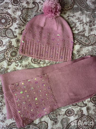 Комплект шапка, шарф