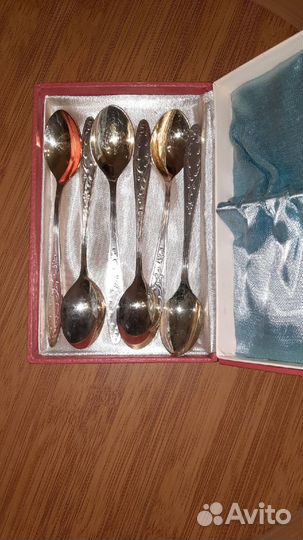 Набор чайных ложек Мельхиор СССР