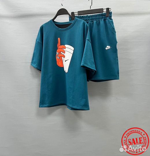 Спортивный костюм nike (футболка+шорты)