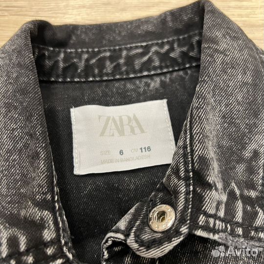 Рубашки джинсовые zara