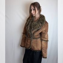 Винтажная дубленка в стиле Ann Demeulemeester