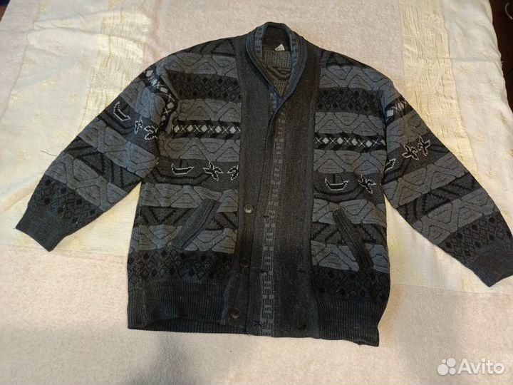 Мужской вязаный кардиган