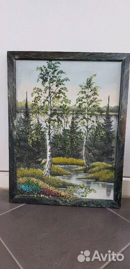 Картина из камня