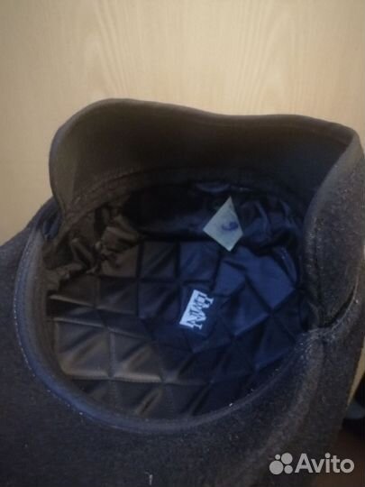 Кепка реглан шерсть черная