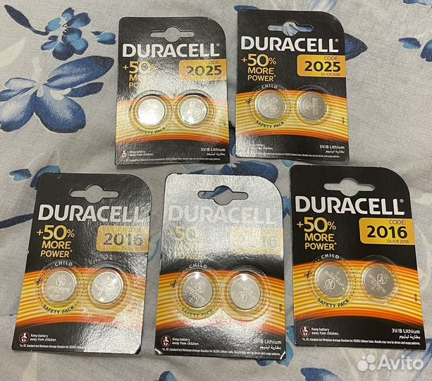 Батарейки Duracell 2016 и 2025