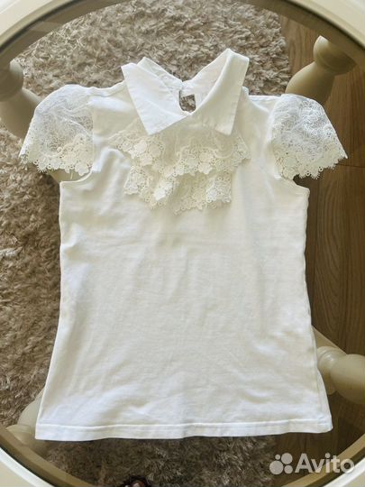 Кружевная блузка для девочки