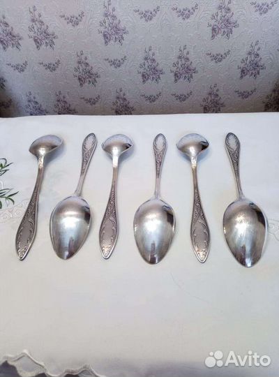 Набор столовых приборов мельхиор СССР