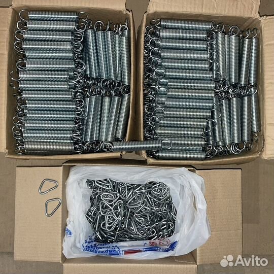 Пружины для тренажеров, минибатутов, круглых чёрны