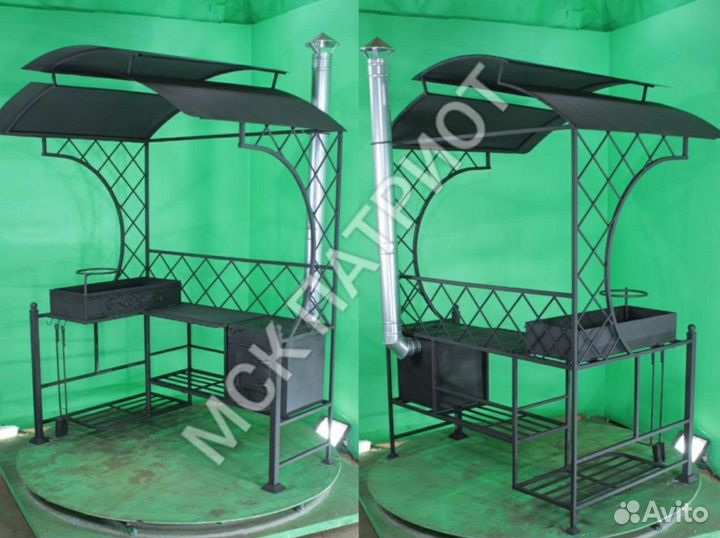 Мангал с крышей