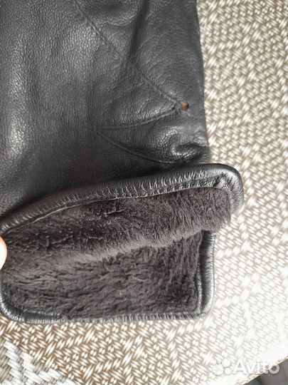 Перчатки женские кожаные