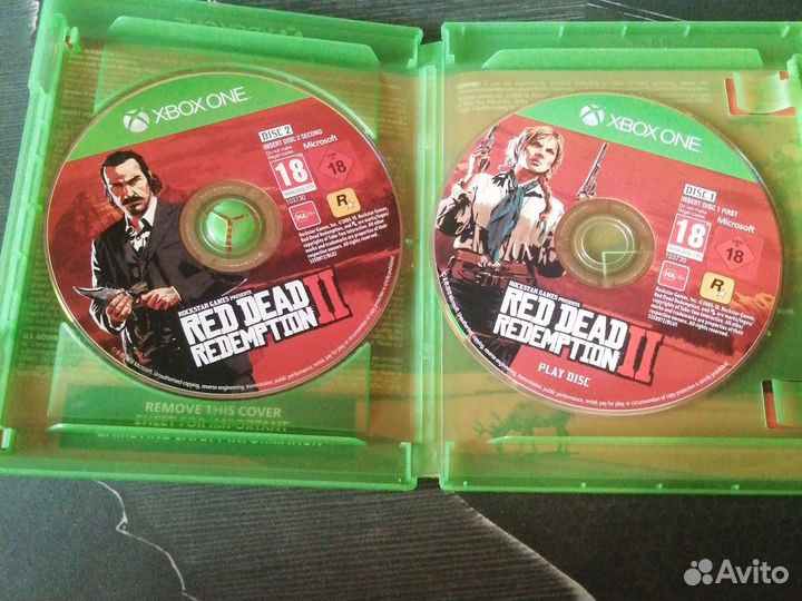 Диск игры на xbox one RED dead redemtion 2