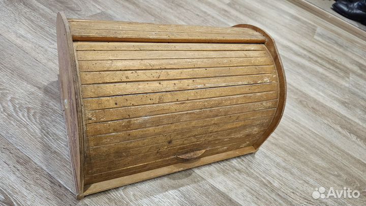 Деревянная Хлебница с узорами (СССР)