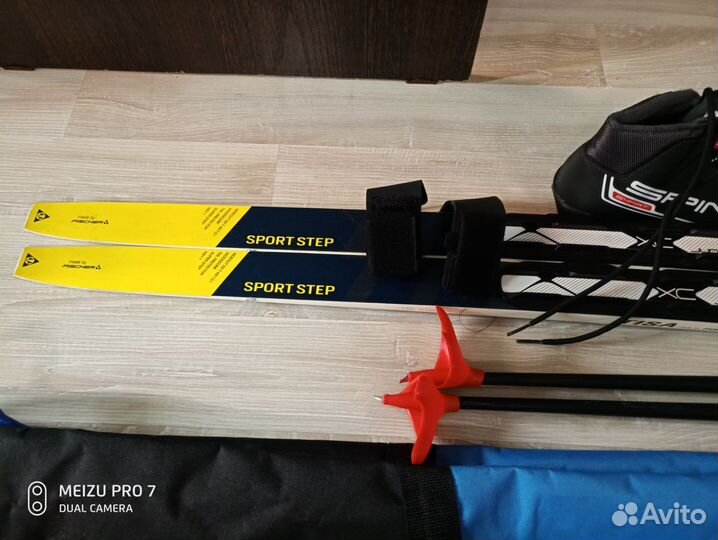 Детские лыжи с ботинками fischer классические