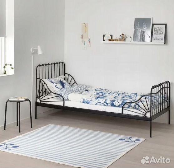 Кровать детская IKEA раздвижная + матрас
