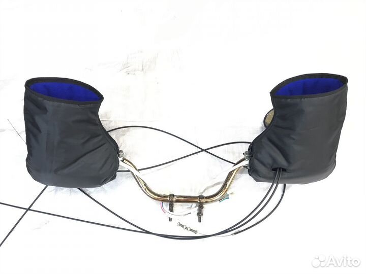 Зимние рукавицы на руль мотоцикла