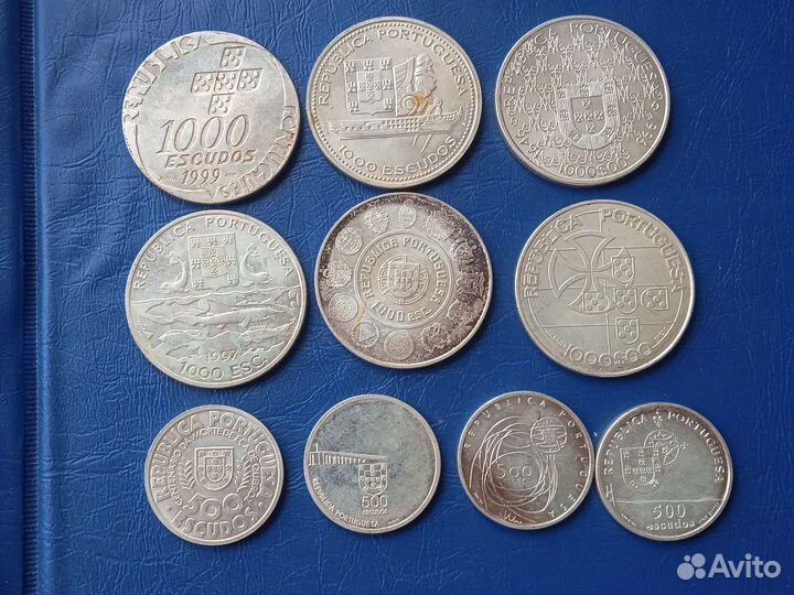 Серебряные монеты Португалии