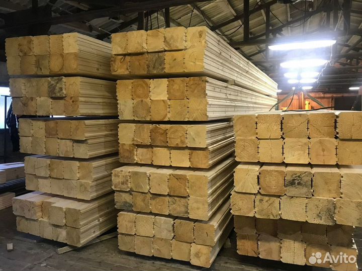 Брус профилированный сухой сорт 1 2 100х150х6000