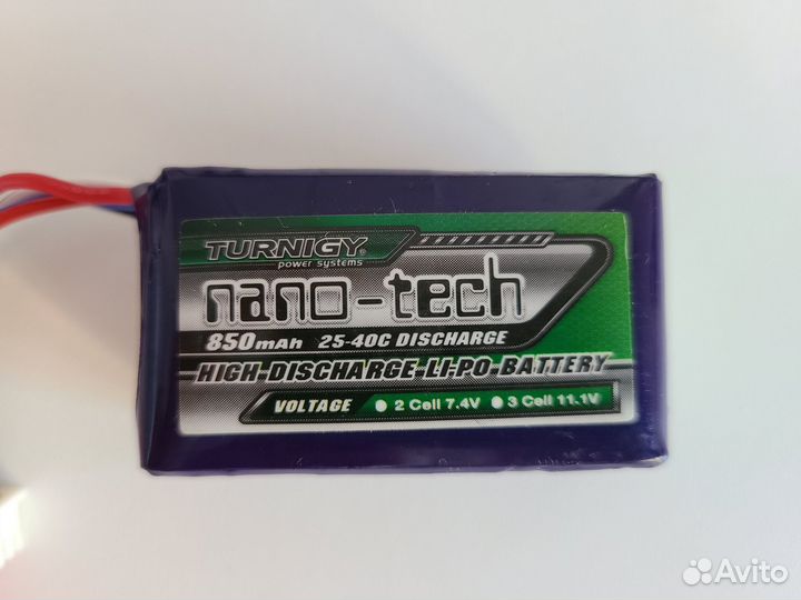 Аккумулятор Turnigy Nano-Tech 3S 850 mA 25-40C