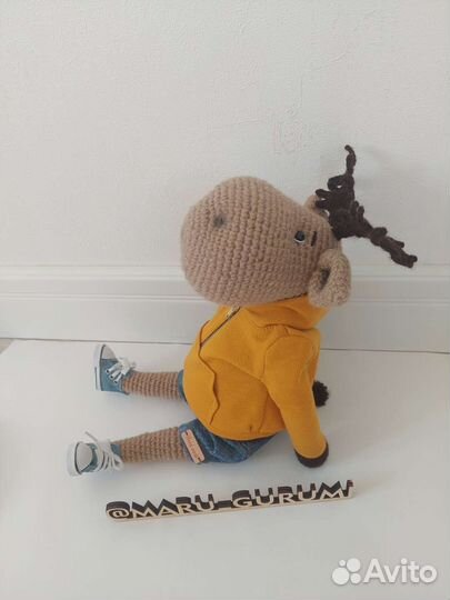 Лось вязаный. Ручная работа