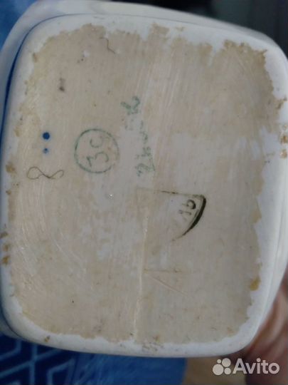 Ваза старая Гжель 70е гг.ссср винтаж