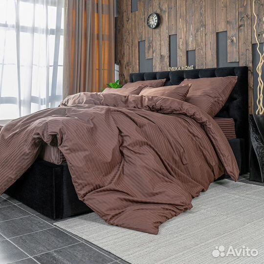 Постельное белье как в отелях 5 звезд Софи Шоколад