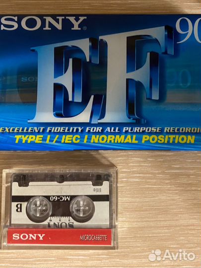 Кассета пленочная sony магнитофонная