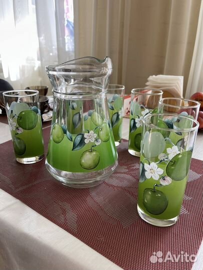 Кувшин стаканы чашки чайник набор СССР винтаж