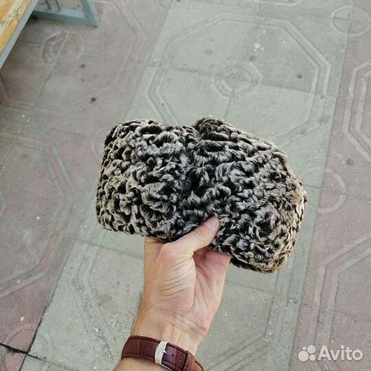 Каракуль ушанка воротник