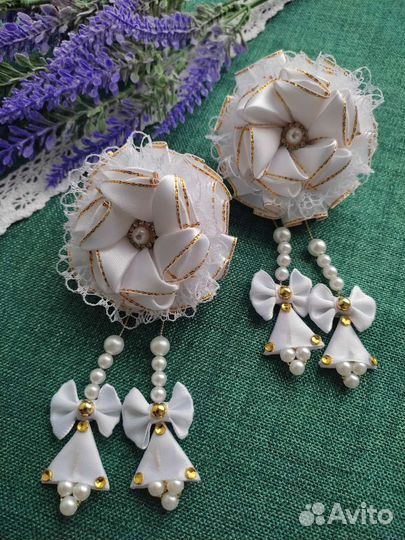 Школьные бантики ручной работы