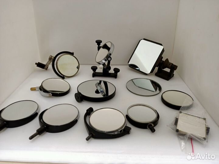 Микроскоп, зеркало от микроскопа ломо, мин-8,СССР