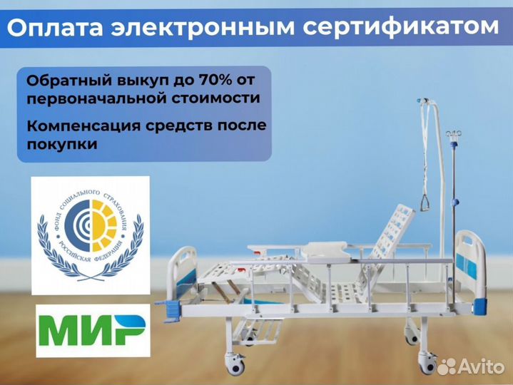 Кровать медицинская функциональная