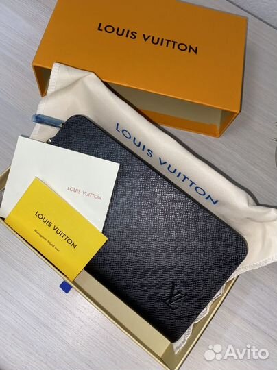 Портмоне мужской натуральная кожа Luis Vuitton