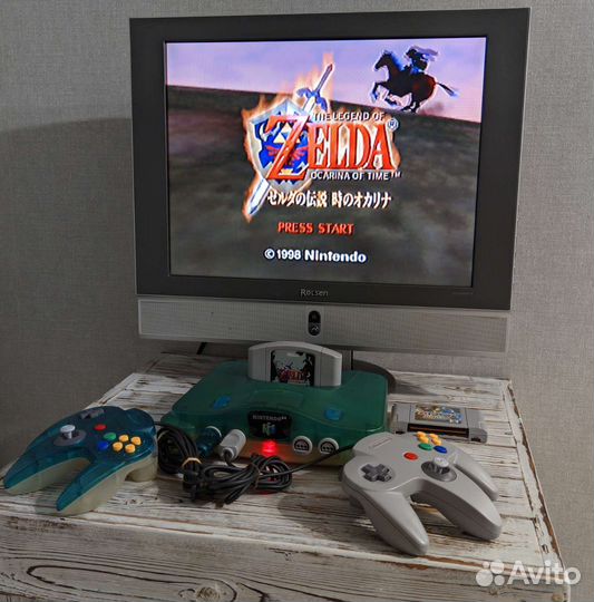 Nintendo 64 + expansion pak + 2 геймпада