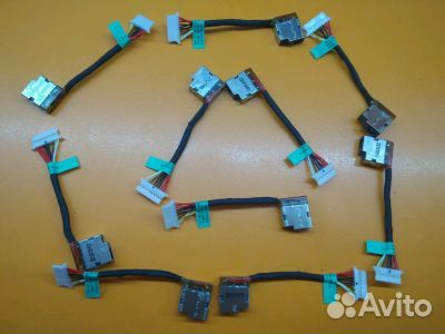 Разъем питания с шлейфом для ноутбука HP 15-ax