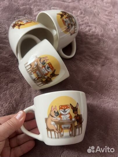 Кружка, набор из 4-х штук