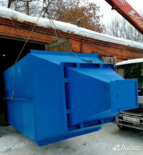 Бункер 10 куб с опорами для стружки в наличии