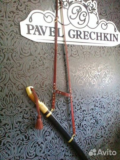 Подвес для шашки с темляком. Ручная работа