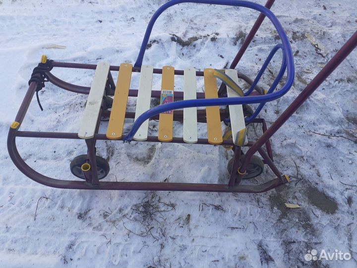 Санки детские с колёсами