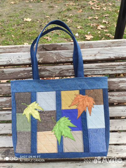 Сумка джинсовая женская новая handmade