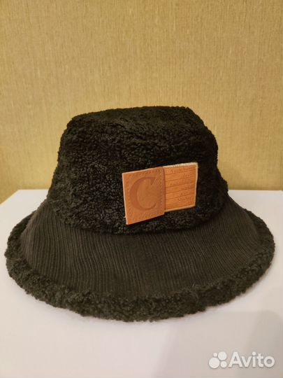 Панама теплая с вставкой из вельвета