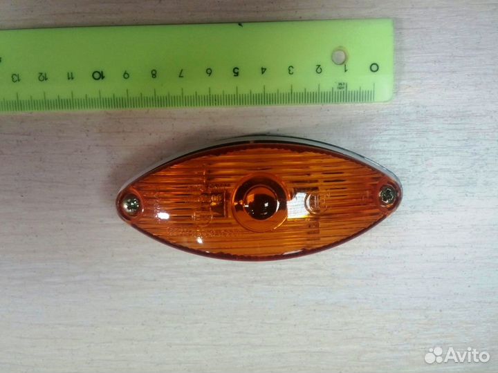 Фонарь габаритный прицепа гф2О оранжевый, с лампой