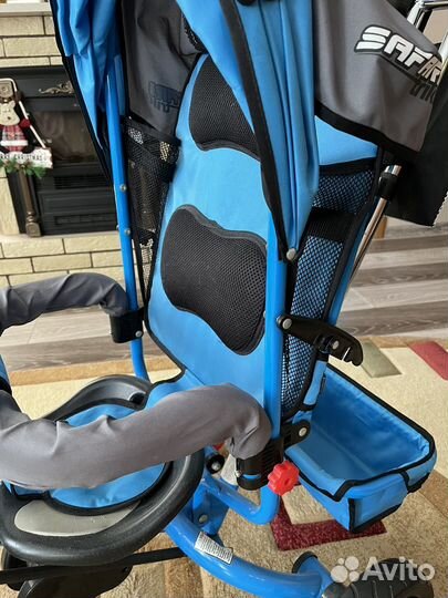 Детский трехколесный велосипед-коляска