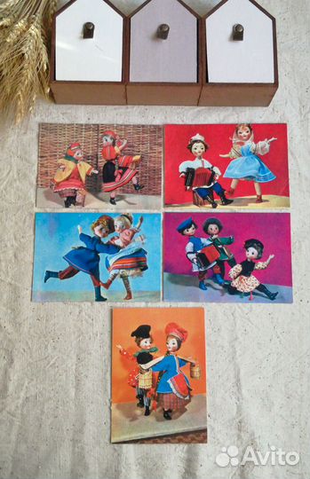 Открытки СССР куклы 4 часть