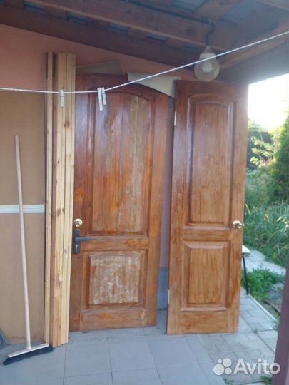 Дверь входная деревянная бу