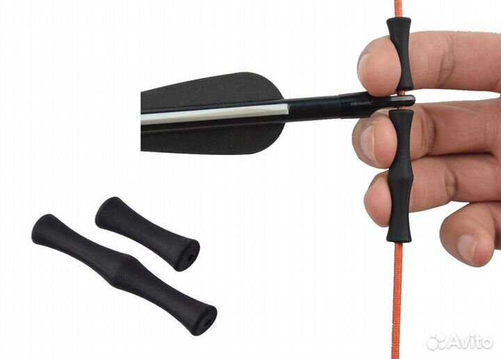 Защита пальцев на тетиву для лука (черная)