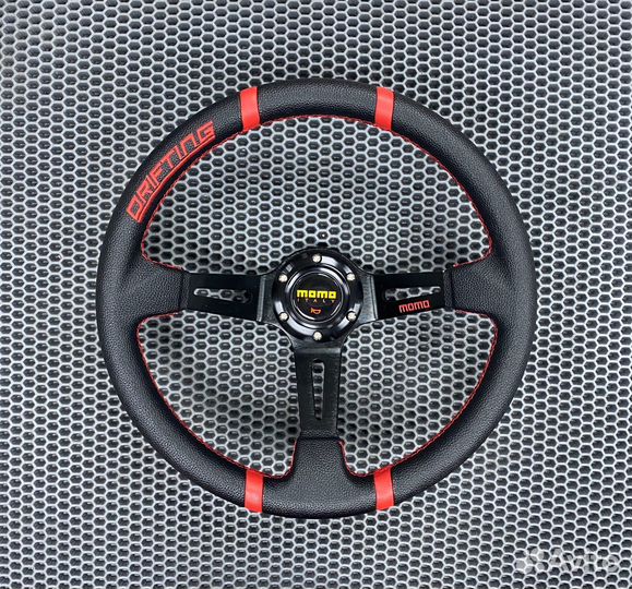 Спортивный руль momo Красный вылет Drifting