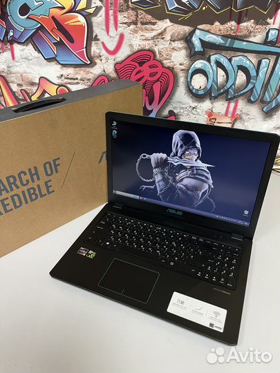 Игровой ноутбук asus Ryzen 5-2500/10Gb/256SSD+1Tb