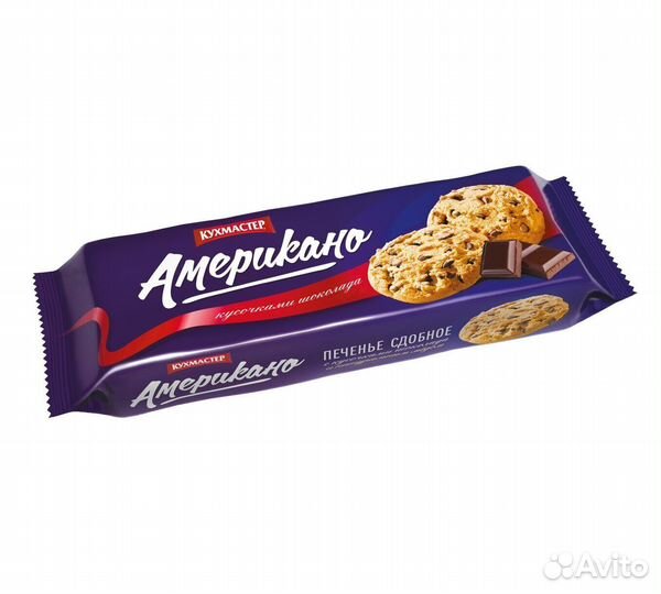 Сдобное печенье Американо с шоколадом 270г