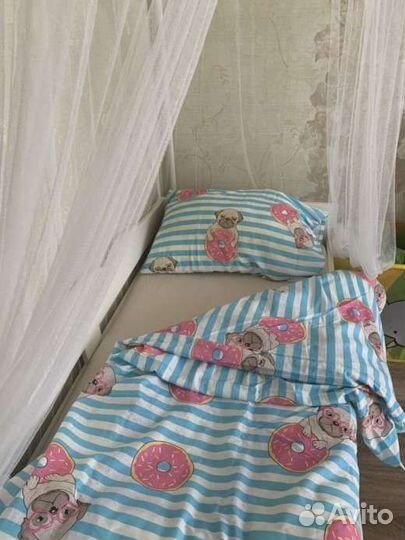 Простынь на резинке детская 140*70