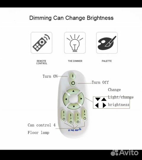 Торшер напольный светодиодный